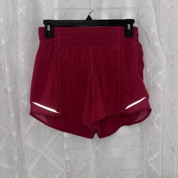 Red Lululemon Hotty Hot Shorts - Picture 1 of 6